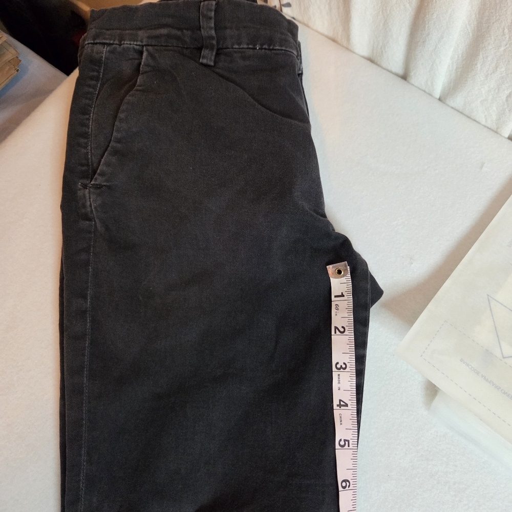 VINCE Women's Size 27 Black Greased Chinos - Picture 10 of 11